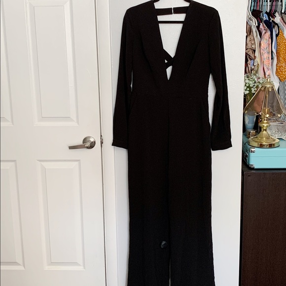Deep V long sleeve jumpsuit - Picture 1 of 2